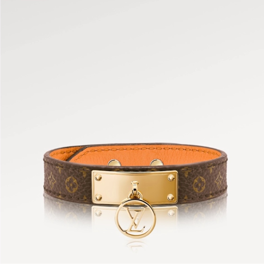 Louis Vuitton Leather Bracelet Logo Statement Piece - Picture 2 of 10